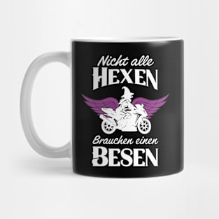 Motorrad Hexen Besen Bikerin Motorradfahrerin Mug